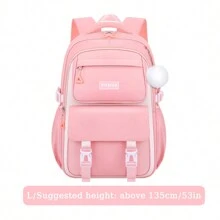 1 件大容量紫色和粉色女孩背包 - 适合上学、户外旅行。轻便、舒适、多功能，配有吊坠。送给女孩的完美生日礼物，返校必备品 - 肩膀包 - 查看 16