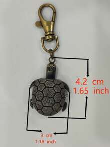 1pc Cute Turtle Shape Pocket Watch Vintage Bronze Keychain,Novelty Quartz Watch Keychain Pendant Bag Accessories Creative Gift Nurse Watch,Valentine'S Day Gifts,Gifts For Friends Key Chain Charms,Souvenir Gift For Xmas Birthday