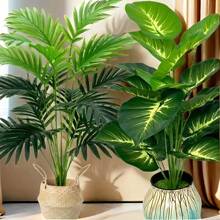 人造植物套装，适用于室内/室外、办公室、家居、花园、婚礼装饰、万圣节、感恩节绿色植物装饰、春夏秋冬装饰、不含容器、情人节、礼物 - 綠色 - 查看 3