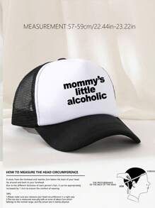 1 pieza Gorra de béisbol decorativa divertida de esponja con estampado unisex, gorra de camionero, sombrero de sol, apta para uso diario, viajes al aire libre, senderismo, vacaciones en la playa