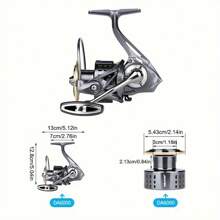 Spinning Fishing Reel 5000/6000 Series Ultralight Max Drag 15kg Surfcasting Spinning Reel Saltwater Jigging Reels - 銀色 - 查看 9