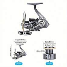 Spinning Fishing Reel 5000/6000 Series Ultralight Max Drag 15kg Surfcasting Spinning Reel Saltwater Jigging Reels - 銀色 - 查看 8