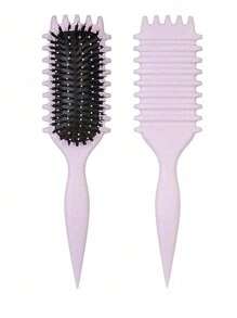 Hair brushes-EU+UK 2025新款卷发造型梳 - 男女通用防毛躁顺滑卷发梳，不拉扯头发，轻松打造完美卷发和波浪。适用于理发店、美容院、返校季、旅行度假等场合。女士美发配件，包括梳子、直发梳、木梳、卷发梳等。美发造型工具，适用于发型设计、美发、梳子、梳子套装、卷发梳、直发梳、女士梳子、美发配件、理发店等。 - 彩色 - 查看 12
