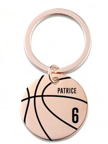 Porte-clés personnalisé avec gravure de nom de basket-ball personnalisé pour hommes et femmes. Porte-clés en acier inoxydable personnalisé avec lettres à la mode, style sportif. Cadeau de la fête des pères pour les amis. Mode, décontracté, vintage, vieux argent, sobre, personnalisé, fournitures scolaires, rentrée scolaire, cadeaux scolaires, pour le bureau, pour l'école, pour la classe, pour les cadeaux d'enseignants, pour l'université, pour les collègues, pour les chambres d'étudiants, pour les enseignants, pour les garçons et les filles, pour les adolescents, les élèves de collège, les élèves de lycée, les étudiants universitaires, les étudiants de première année, les étudiants de deuxième année, les étudiants de premier cycle