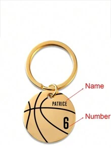Porte-clés personnalisé avec gravure de nom de basket-ball personnalisé pour hommes et femmes. Porte-clés en acier inoxydable personnalisé avec lettres à la mode, style sportif. Cadeau de la fête des pères pour les amis. Mode, décontracté, vintage, vieux argent, sobre, personnalisé, fournitures scolaires, rentrée scolaire, cadeaux scolaires, pour le bureau, pour l'école, pour la classe, pour les cadeaux d'enseignants, pour l'université, pour les collègues, pour les chambres d'étudiants, pour les enseignants, pour les garçons et les filles, pour les adolescents, les élèves de collège, les élèves de lycée, les étudiants universitaires, les étudiants de première année, les étudiants de deuxième année, les étudiants de premier cycle