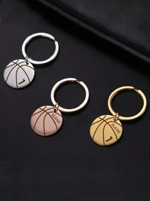 Porte-clés personnalisé avec gravure de nom de basket-ball personnalisé pour hommes et femmes. Porte-clés en acier inoxydable personnalisé avec lettres à la mode, style sportif. Cadeau de la fête des pères pour les amis. Mode, décontracté, vintage, vieux argent, sobre, personnalisé, fournitures scolaires, rentrée scolaire, cadeaux scolaires, pour le bureau, pour l'école, pour la classe, pour les cadeaux d'enseignants, pour l'université, pour les collègues, pour les chambres d'étudiants, pour les enseignants, pour les garçons et les filles, pour les adolescents, les élèves de collège, les élèves de lycée, les étudiants universitaires, les étudiants de première année, les étudiants de deuxième année, les étudiants de premier cycle