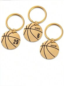Porte-clés personnalisé avec gravure de nom de basket-ball personnalisé pour hommes et femmes. Porte-clés en acier inoxydable personnalisé avec lettres à la mode, style sportif. Cadeau de la fête des pères pour les amis. Mode, décontracté, vintage, vieux argent, sobre, personnalisé, fournitures scolaires, rentrée scolaire, cadeaux scolaires, pour le bureau, pour l'école, pour la classe, pour les cadeaux d'enseignants, pour l'université, pour les collègues, pour les chambres d'étudiants, pour les enseignants, pour les garçons et les filles, pour les adolescents, les élèves de collège, les élèves de lycée, les étudiants universitaires, les étudiants de première année, les étudiants de deuxième année, les étudiants de premier cycle