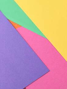 100 Sheets Colorful A4 Colored Paper, Handmade Paper, Printing Paper, Origami Paper, Paper Cutting, Kindergarten Square Origami Paper, Colorful Copy Paper - Multicolor - View 7