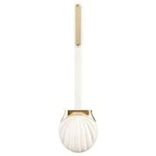 贝壳形硅胶刷毛马桶刷，壁挂式长柄，马桶清洁剂浴室装饰秋季装饰 - 貝殼形馬桶刷 - 查看 4