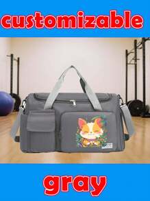 Customized Name & Graphic Fitness Bag, DIY Pattern Gym Storage Bag, Suitable For Men & Women - Sport Duffel Bag With Shoe Compartment, Wet & Dry Separation, Adjustable Shoulder Strap, Large Capacity Lightweight Foldable Bag, Perfect Birthday Gift For Fitness, Hiking, Training - Washable,All-Purpose,Large Capacity,Versatile,Multifunction,Colorful,Cute,Adorable,Contracted,Funny,Kawaii,Y2K,Minimalist,Commuting,Business Casual,Basics,Custom,Personalized,Unique,Customized,Ideal Gifts For Him,Ideal Gifts For Her,Her,Family,Friends,Girlfriend,For Anniversaries,For Birthdays,For Holiday/ Vacation,For Outdoors/Outings/Travel/Hiking/Stadium/Sports/Climbing,For Business/Commute/Work/Office