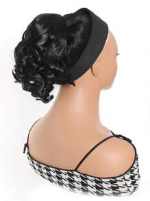 Women's Elegant Curly Wave Ponytail Clip-In Hair Extensions, Synthetic Material, Versatile Style, Suitable For Everyone - Daily Use Hair Accessories Christmas Gift - Multicolor - View 4