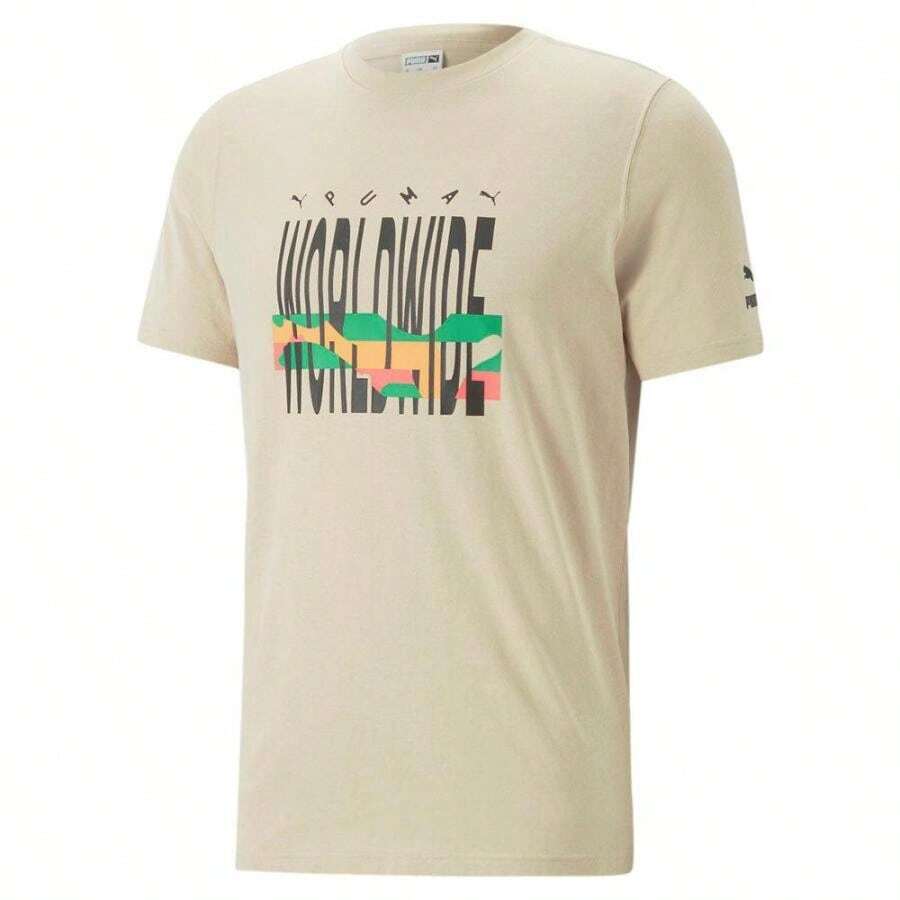 | Camiseta de cuello redondo de manga corta con gráfico Worldwide SWxP - por defecto - Ver 1