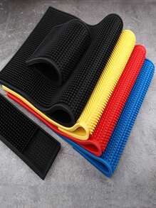 1 pieza 30 x 15 cm Alfombrilla rectangular de PVC suave y de goma, Almohadilla de goma gruesa, Alfombrilla antideslizante y resistente al agua para cocina, bar, KTV, cafetería, disponible en múltiples colores - Multicolor - Ver 3