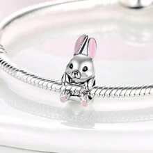1Pc Animal Family Collection Elephant Penguin Polar Bear Whale Rabbits Duck Hedgehog Lovely Bead Charm Suitable For Bracelet Necklace Silver Color Beads For Diy Jewelry Making Gift For Girl