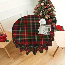 1pc Christmas Plaid Rectangular Tablecloth, Perfect For Holiday Decor And Parties - S914 - View 3