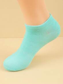 10 Pairs Multicolor Summer Women Boat Socks, Thin Breathable Low-Cut Non-Slip Invisible Short Socks - Multicolor - View 10