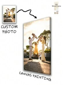 Impresiones personalizadas de fotos en lienzo con marco DIY, póster de lienzo personalizado, personaliza tu foto, regalo perfecto para amigos y familiares, arte de pared, decoración del hogar, ornamental, regalos ideales únicos para él/ella, novio, novia, papá, mamá, familia, amigos para aniversarios, para el Día de San Valentín, para el Día de la Madre, para cumpleaños, para el Día del Niño, para el Día del Padre, para graduación, para bodas, para inauguración de la casa, comedor, sala de estar, dormitorio, oficina, salón de té, hogar, Día de San Valentín, decoración del Día de San Valentín, impermeable, anti-moho, elegante, adorable, personalizado de alta calidad, único, regalos ideales para ella novio, novia, papá, mamá, familia, amigos, hijo, hija, estudiantes de la escuela, niños para aniversarios, para cumpleaños escuela, oficina, hogar, renovación del hogar - Multicolor - Ver 2