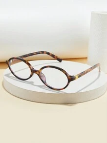 1 pieza/2 piezas/3 piezas Gafas de marco ovalado nuevas de 2025 para hombres, bisagras de metal, clásicas y versátiles, adecuadas para estudiantes, oficina, computadora, uso de teléfono