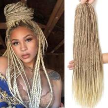 Crochet Box Braids Hair Pre Looped Goddess Box Braids Crochet Braiding Hair 3 Packs Crochet Box Braids 3x Box Braids Crochet Hair 18/24inch - Multicolor - View 17