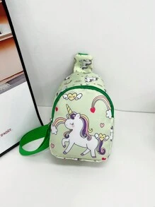 1PC Nhiều loại túi đeo ngực có in nơ, túi đeo chéo màu đen, khóa kéo, thích hợp để cất giữ hàng ngày, du lịch và vui chơi, quà tặng trở lại trường vào đầu mùa tựu trường, túi đeo chéo dung tích lớn. Hướng khóa kéo ngẫu nhiên - Nhiều màu - Xem 15