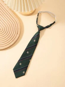 1pc 32cm Adjustable Printed Pre-Tied Tie, Suitable For Boy, Girl & Children, Daily Wear, Party, Performance, Student Uniform, Holiday Show - Multicolor - View 13