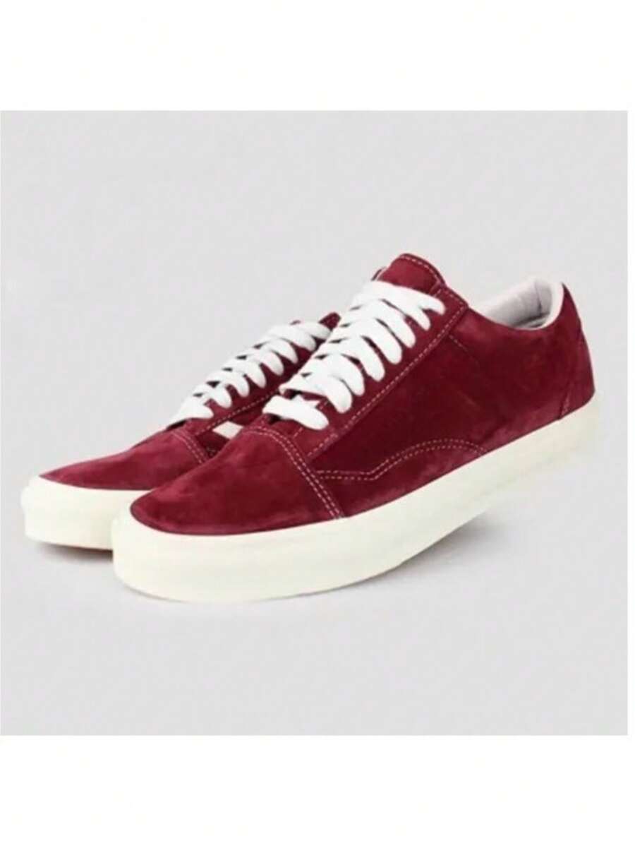 Unisex Skate Shoes For Men And Women Promotion - Maroon - View 1