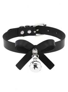 1 件朋克风格哥特式摇滚铃铛和蝴蝶结项链颈链，适合女性日常佩戴、节日派对和创意生日/情人节礼物情人节、妈妈、母亲、母亲节、礼物 - 黑色 - 查看 12