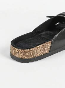 roulvxiang Bow Detail Rhinestone Glitter Platform Sandals - Non-Slip Summer Beach Slides For Women Viral Thick Sole Indoor Outdoor Comfort Shoes