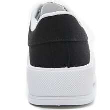 Canvas Sneaker With Chunky Sole And Classic Details - Black - View 4