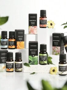 New 10ml Water-Soluble Aromatherapy Essential Oil For Home, Bedroom, Car, Air Freshener, Humidifier. Includes Over 10 Scents Such As Jasmine, Rose, Sandalwood, Lavender, Lemon And More.