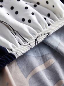 1 件弹力沙发套，现代植物印花图案，防尘防污，适合家庭、教室、酒店使用，四季皆宜 - 莫內 - 查看 6