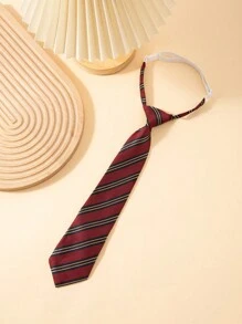 1pc 32cm Adjustable Printed Pre-Tied Tie, Suitable For Boy, Girl & Children, Daily Wear, Party, Performance, Student Uniform, Holiday Show - Multicolor - View 10