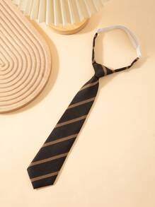 1pc 32cm Adjustable Printed Pre-Tied Tie, Suitable For Boy, Girl & Children, Daily Wear, Party, Performance, Student Uniform, Holiday Show - Multicolor - View 7