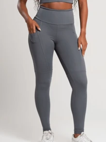 Women Sports Leggings - 灰色 - 查看 1