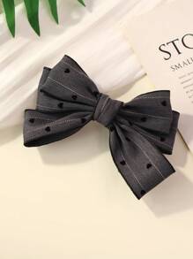 1 Stück Haarklammer für Frauen mit Stoff-Schleifen-Design, elegante Mode-Alltagsaccessoires, Valentinstag, Haarspangen, Haarclips, Klauenclips