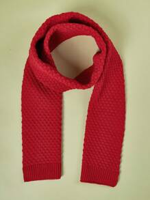 1pc Crianças Outono/Inverno Cachecol de Malha, Cachecol Padrão Girassol Com Abertura, Confortável, Durável, Quente, Adequado para Presentes de Natal
