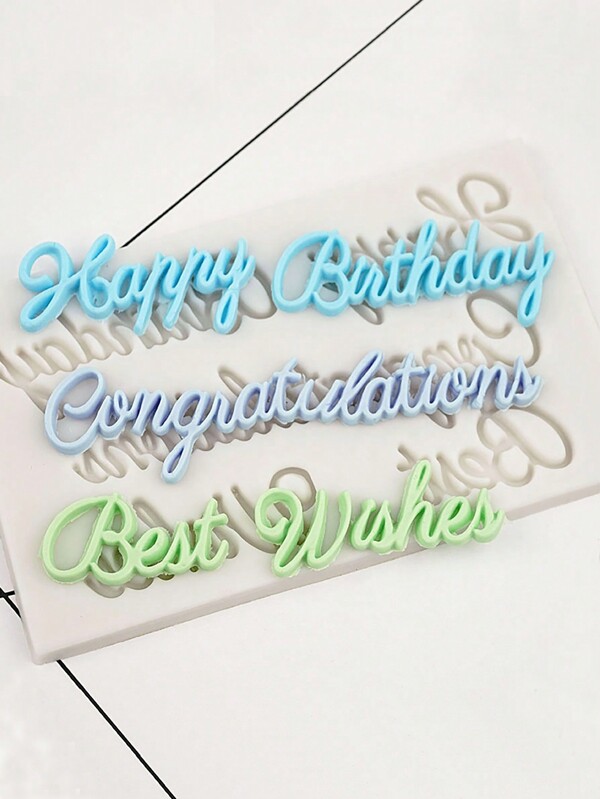 1 pièce Moule de gâteau d'anniversaire heureux pour la cuisson et la décoration