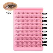 200PCS Individual Lash Clusters Large Capacity 10D 20D 30D 40D 50D D Curl 10-16mm DIY Lash Clusters Natural Look&Extra Thick&Wispy&Ultra Soft&Super Light Reusable Individual Segmented False Eyelashes Eyelash Extension Kit With Makeup Tools Beginner Use At Home Or For Daily Life&Wedding&Dating&Party&Music - D - View 12