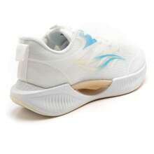 Sports Shoe With Thick Sole And Embossed Patterns - Beige - View 4