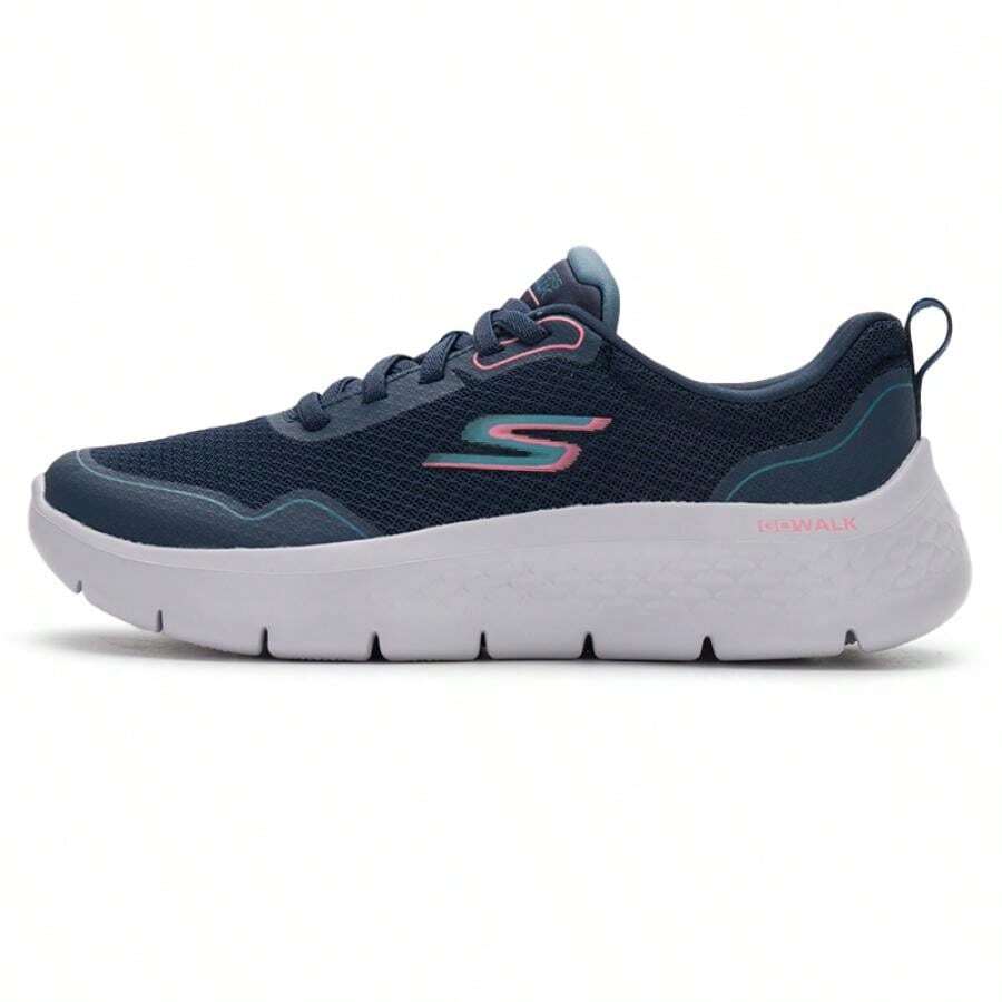 Skechers 女士舒适休闲步行运动鞋，Go Walk Flex 一脚蹬运动鞋 124977-NVLB - 海軍藍色/淺藍色 - 查看 1