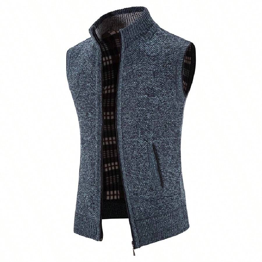 Chaleco Saco Sueter Chamarras Caballero Abrigos Para Hombre - Azul - Ver 1