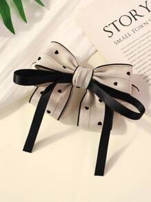 1 Stück Haarklammer für Frauen mit Stoff-Schleifen-Design, elegante Mode-Alltagsaccessoires, Valentinstag, Haarspangen, Haarclips, Klauenclips