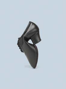 Women's Dance Shoes, Breathable Mesh Upper, Soft 2-Point Sole With Lace-Up, Suitable For Indoor Practice And Performance Hall Dancing - Black - View 1