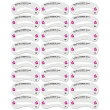 24 Styles Of Eyebrow Shaping Templates - Women's Beauty Set - Perfect For Beauty Models And Makeup Applications
