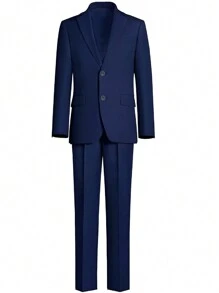 Tween Boys Suit, Boys Slim Fit Suit 2 Pieces, Blazer, Pants, Tie, Bow Tie