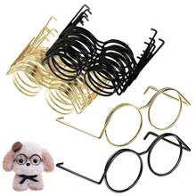 10 件装超值装铁娃娃眼镜+珊瑚绒管道清洁器，金色和黑色，工艺微型眼镜配件 - 彩色 - 查看 2