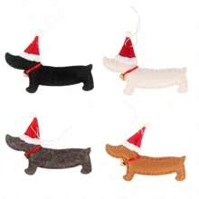 Christmas Decoration, Cute Cartoon Dachshund Dog Ornaments For Christmas Tree