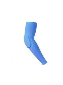 1pc Basketball Honeycomb Arm Sleeve Elbow Pad, Sports Shock-Absorbing High Elastic Breathable Quick-Dry Polyester Extended Protective Gear (Random Honeycomb Dot Quantity)