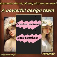 个性定制纯手绘油画，包含肖像画、真人写实画、婚纱照、宠物特写、风景画、静物画 - 彩色 - 查看 1