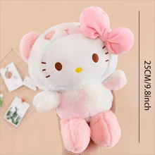 Sanrio 1pc 25cm Sanrio Kuromi Plush Dolls Toys Cute Stuffed Cinnamoroll Hello Kitty Plush Toy Teenagers Birthday Toys Gifts,Plushie Toy,Sanrio Toy,Hello Kitty Things
